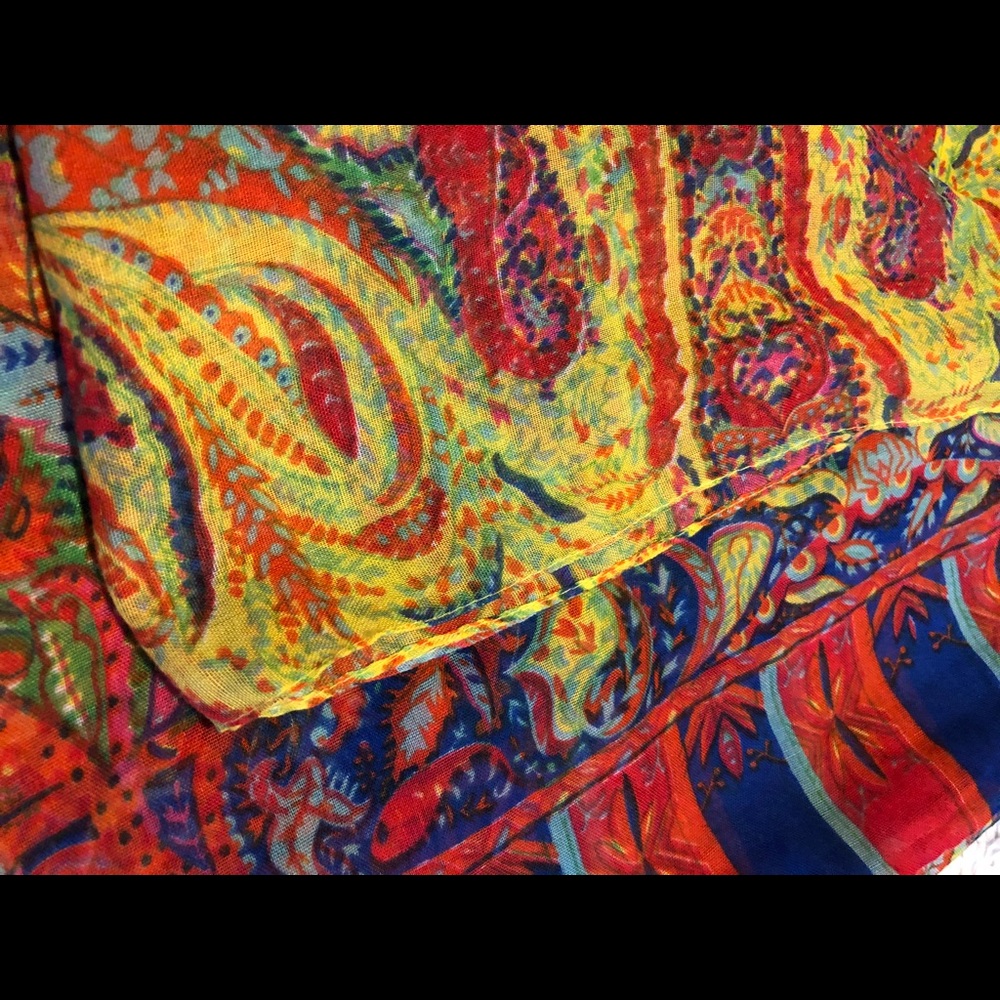 Colorful Print Infinity Scarf - Picture 2 of 3